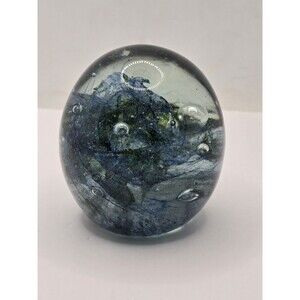 Vintage Handmade Richard Jolley Art Glass Paperweight 3” Jolly Glass Works
